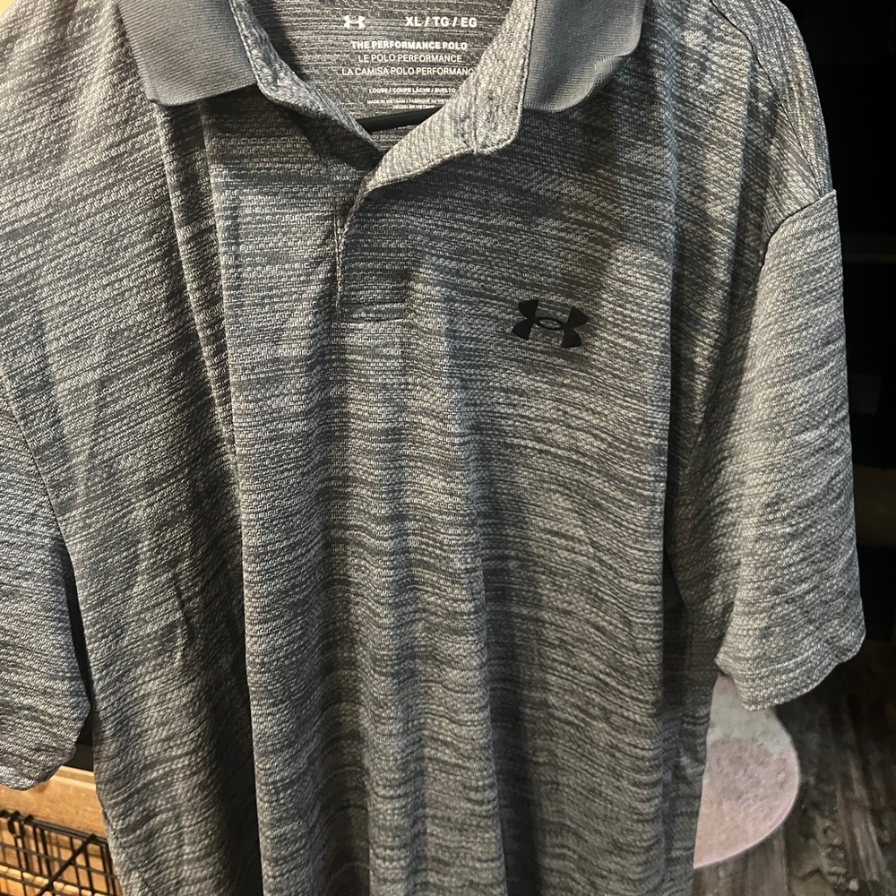 Under Armour Men's Charcoal Polo Shirt